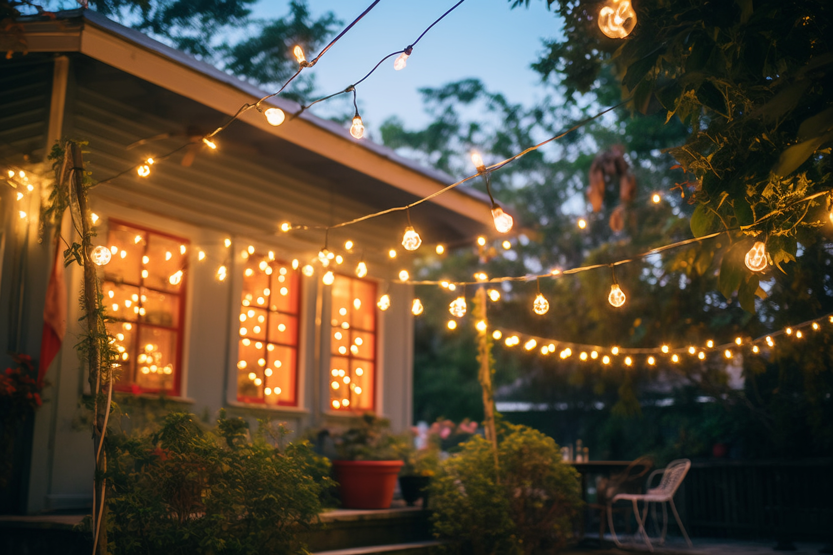 waterproof outdoor string lights